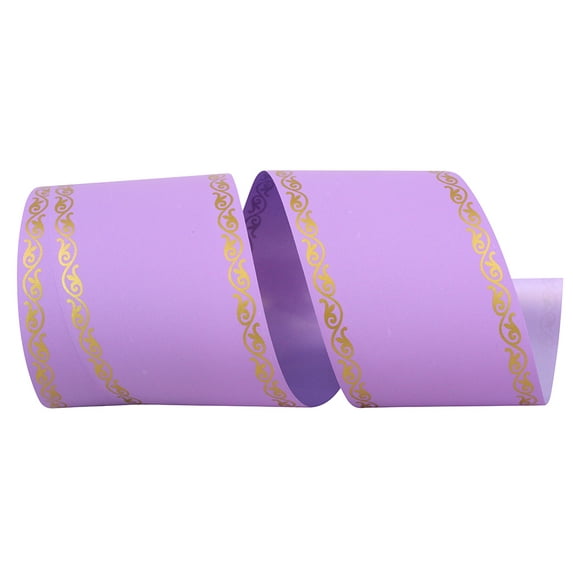 Reliant Ribbon - 16007-120-40W, Ceremony Paper Rd Ribbon, Lavender, 3 Inch, 55 Yards