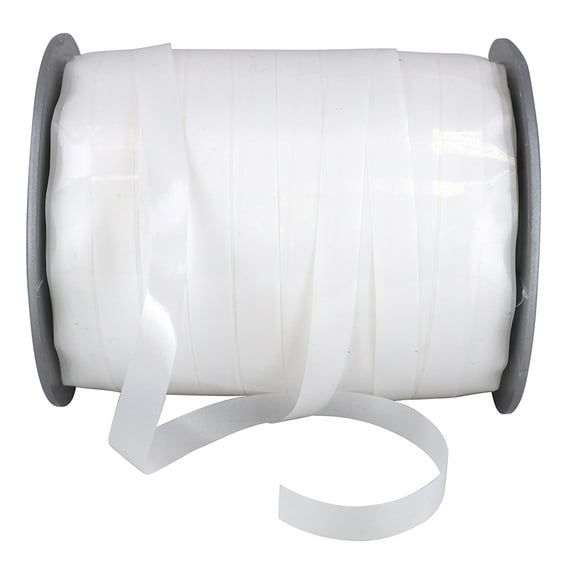 Reliant Ribbon - 16015-030-15Z, Curling Ribbon Rd Ribbon, White, 3/8 Inch, 219 Yards