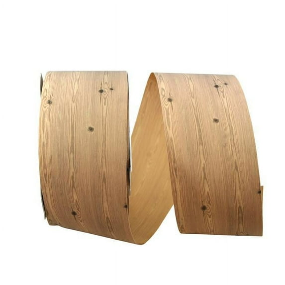 Reliant Ribbon - 16048-750-40V, Wood Grain Rd Ribbon, Natural, 2-5/8 Inch, 110 Yards