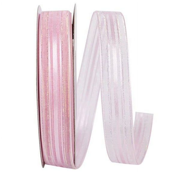 Reliant Ribbon - 25321-061-03J, Corsage St Ribbon, Pink, 5/8 Inch, 25 Yards