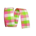 thumbnail image 1 of Reliant Ribbon 25462W-C02-09J 10.5 in. 25 Yards Check Clark Wired Edge Ribbon, Comb. 2, 1 of 1
