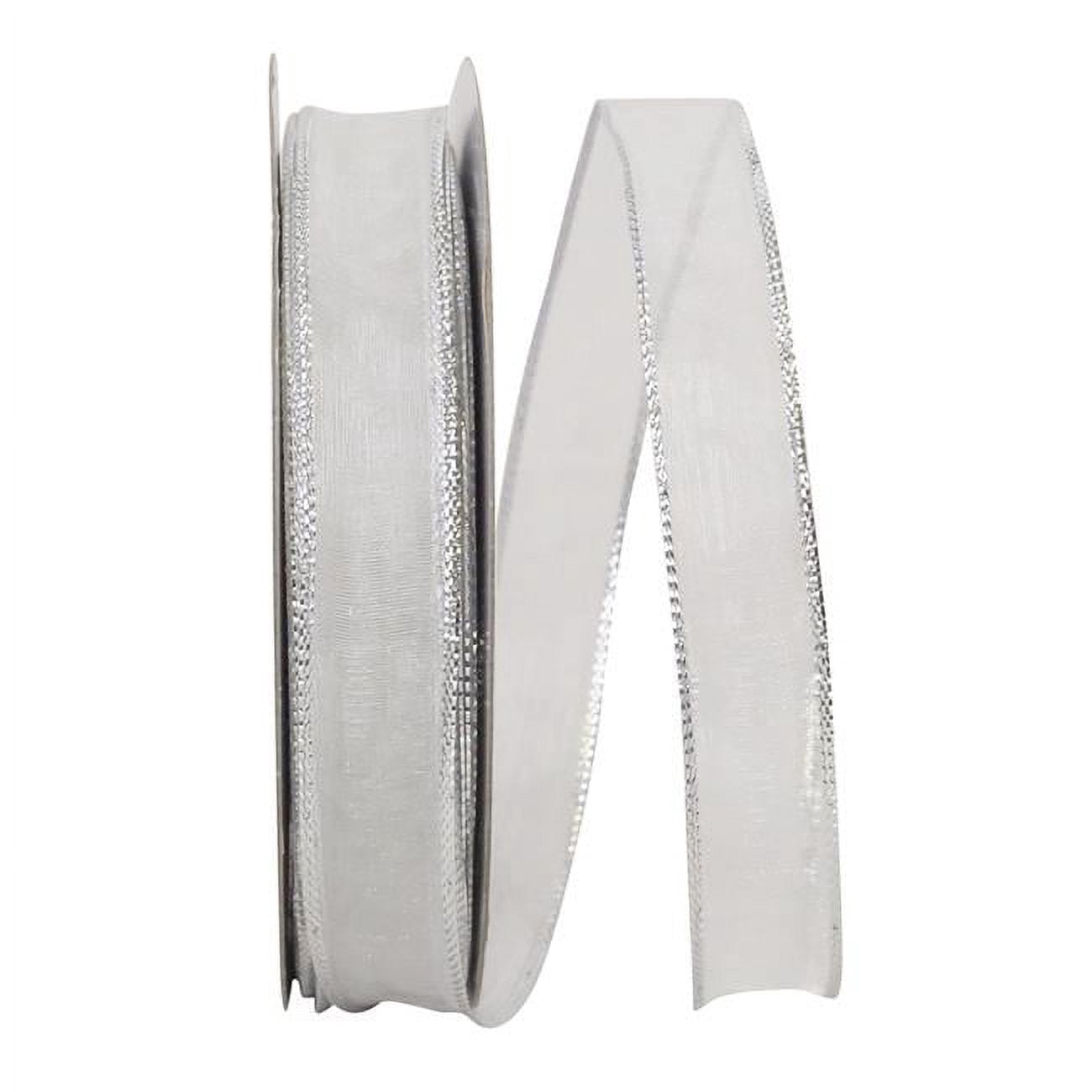 Road Ribbin Reliant Ribbon - 25475W-981-03J, Sheer Metallic Edge 2 Wired Edge Rd ...