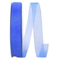 thumbnail image 1 of Reliant Ribbon - 25621-050-05C, Sheer With Filiment Edges Ribbon, Royal, 7/8 Inch, 100 Yards, 1 of 1