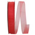 thumbnail image 1 of Reliant Ribbon 25621-065-05C 0.87 in. 100 Yards Chiffon Mono Sheer Ribbon, Red, 1 of 1