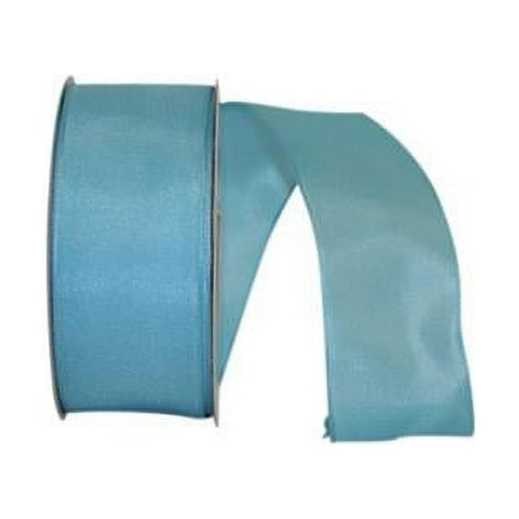 Reliant Ribbon - 25631W-913-09J, Rhapsody Taffeta Wired Edge Ribbon, Turquoise, 1-1/2 Inch, 25 Yards