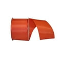 thumbnail image 1 of Reliant Ribbon - 25632W-058-40J, Rhapsody Taffeta 2 Wired Edge Ribbon, Orange, 2-1/2 Inch, 25 Yards, 1 of 1