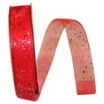 thumbnail image 1 of Reliant Ribbon - 25740-720-03J, Glitter Mono Sheer Ribbon, Watermelon, 5/8 Inch, 25 Yards, 1 of 1