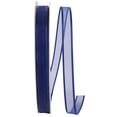 thumbnail image 1 of Reliant Ribbon - 25765-055-03C, Sheer Satin Edge Value Ribbon, Navy, 5/8 Inch, 100 Yards, 1 of 1