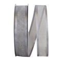 thumbnail image 1 of Reliant Ribbon - 25765-070-09C, Sheer Satin Edge Value Ribbon, Silver, 1-1/2 Inch, 100 Yards, 1 of 1