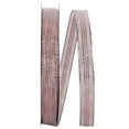 thumbnail image 1 of Reliant Ribbon - 25767W-061-03K, Stripe Mesh Metallic Corsage Wired Edge Ribbon, Pink, 5/8 Inch, 50 Yards, 1 of 1