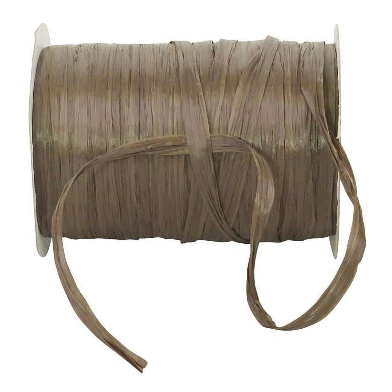 Chocolate Raffia String Ribbon Reliant Ribbon - 25770-710-01C, Raffia Prime - Matte Ribbon, Milk ...