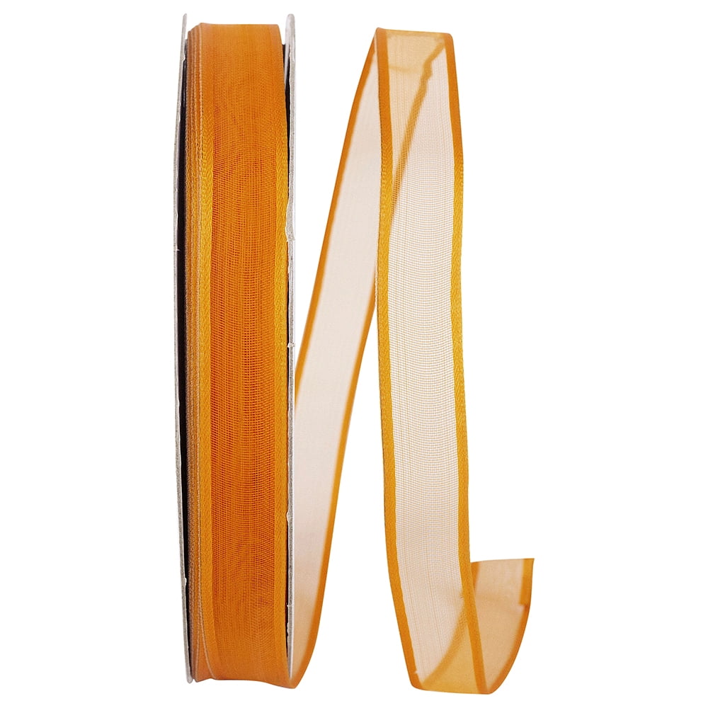 Reliant Ribbon - 25771W-765-03K, Charlize Sheer Satin Wired Edge Ribbon ...