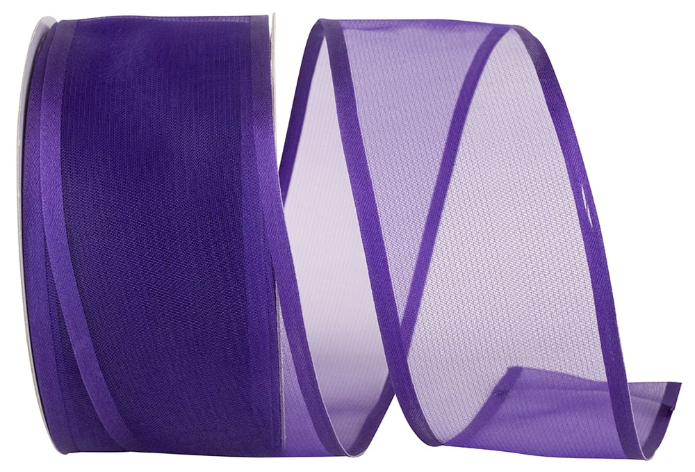 Reliant Ribbon - 25771W-914-40K, Charlize Sheer Satin Wired Edge Ribbon ...