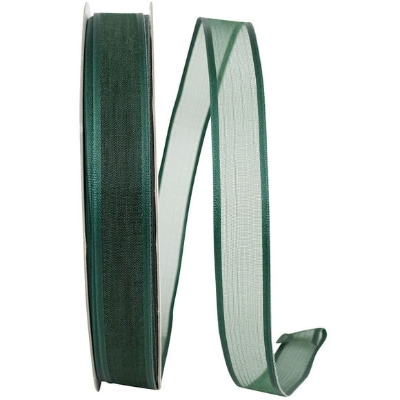 Reliant Ribbon - 25771W-925-03K, Ribbon, Hunter, 5/8 Inch, 50 Yards
