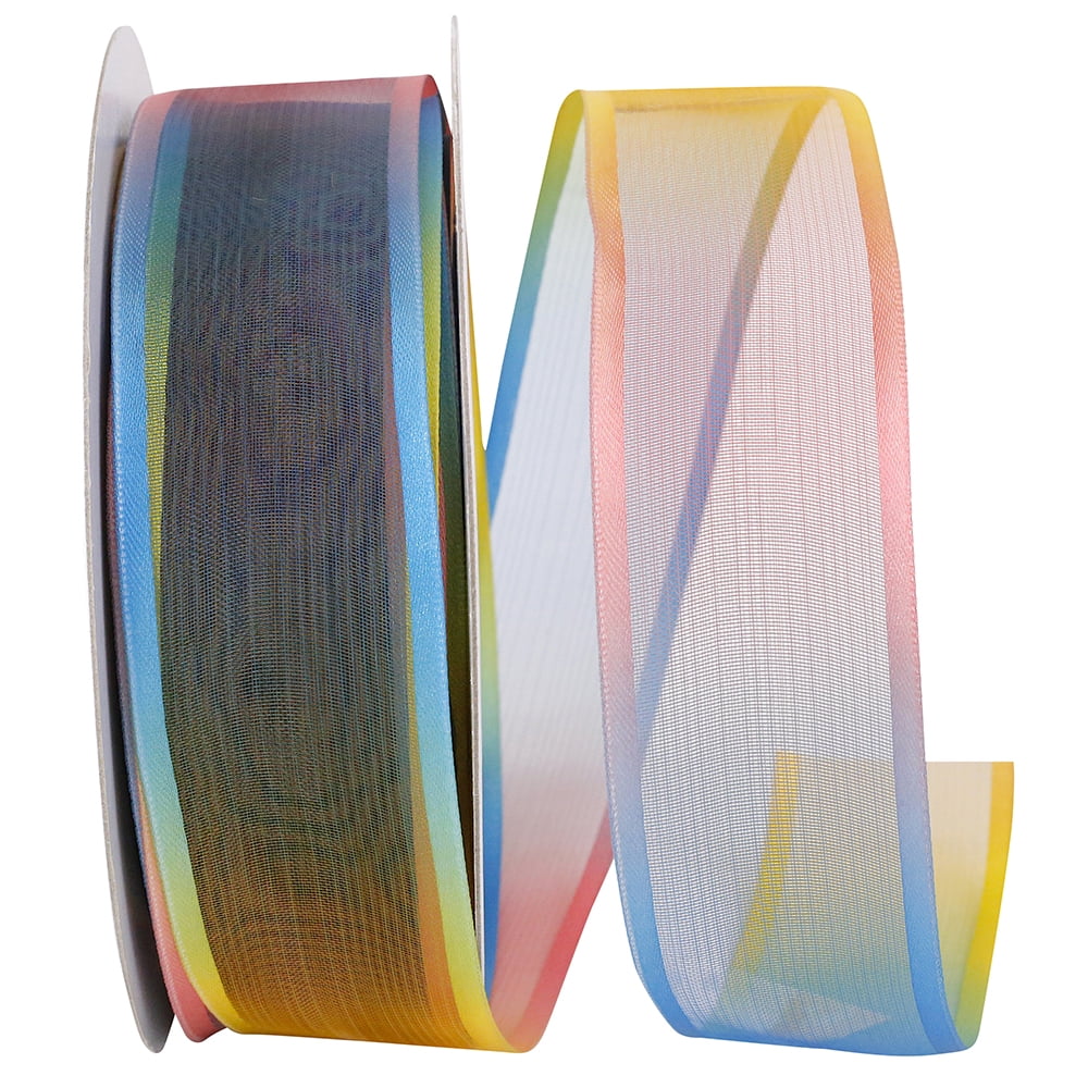 K Ribbon Reliant Ribbon - 25773W-009-09K, Ribbon, Rainbow, 1-1/2 Inch, 50 Yards ...
