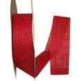 thumbnail image 1 of Reliant Ribbon - 3220-065-09H, Burlap Ribbon, Red, 1-3/8 Inch, 20 Yards, 1 of 1