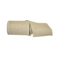thumbnail image 1 of Reliant Ribbon - 3221M-810-25F, Burlap Colored Wired Edge Ribbon, Ivory, 6 Inch, 10 Yards, 1 of 1
