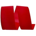 thumbnail image 1 of Reliant Ribbon - 3700-615-40J, Velvet-polypro Ribbon, Medium Red, 2-1/2 Inch, 25 Yards, 1 of 1
