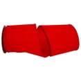 thumbnail image 1 of Reliant Ribbon 3900M-065-10F 4 in. 10 Yards Velvet Duro Domestic Wired Edge Ribbon, Red, 1 of 1