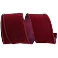 thumbnail image 1 of Reliant Ribbon 3900M-090-40F 2.5 in. 10 Yards Velvet Duro Domestic Wired Edge Ribbon, Burgundy, 1 of 1