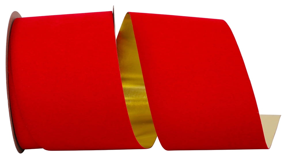 Reliant Gold Reliant Ribbon - 3906-615-10J, Velvet Gold Back Polypro Ribbon, Medium ...