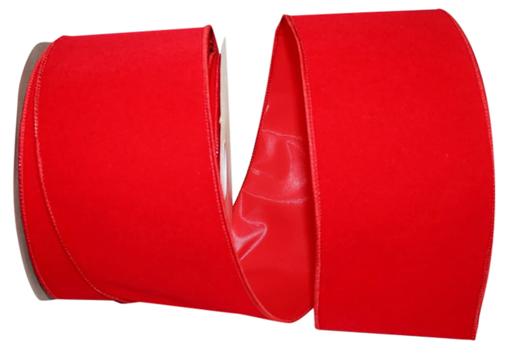 Fabulous 1.5 red velvet ribbon (25 yards)