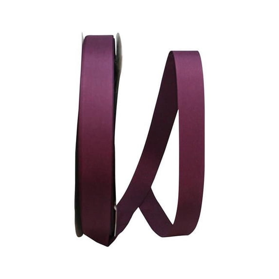 Reliant Ribbon - 4144-090-05C, Soliterra Taffeta Ribbon, Burgundy, 7/8 Inch, 100 Yards