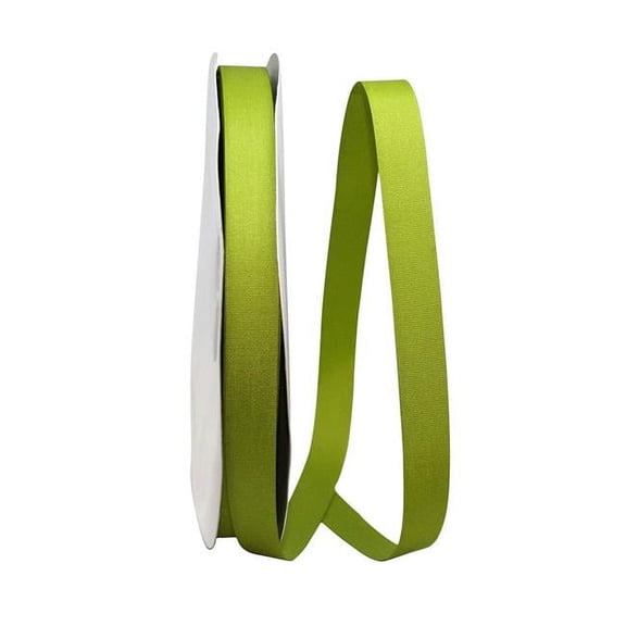 Reliant Ribbon - 4144-535-03C, Soliterra Taffeta Ribbon, Green Grass, 5/8 Inch, 100 Yards