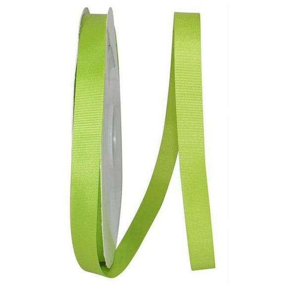 Reliant Ribbon - 4600-042-03C, Grosgrain Charm Ribbon, Apple Green, 5/8 Inch, 100 Yards
