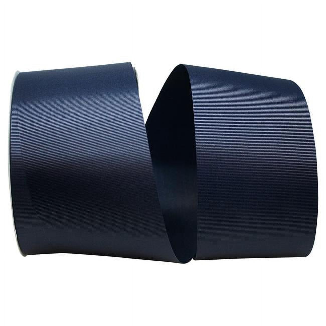 Reliant Ribbon - 4600-055-40K, Grosgrain Charm Ribbon, Navy, 3 Inch, 50 ...