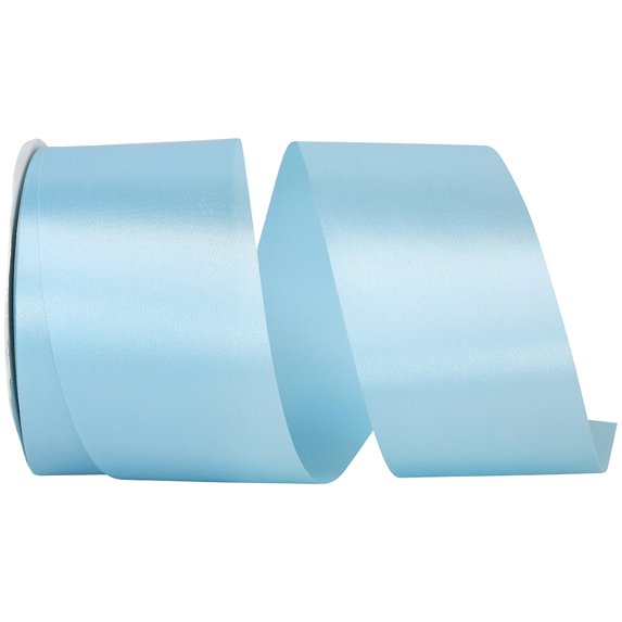 Reliant Ribbon - 4700-322-40K, Single Face Satin Charm Sfs Ribbon, Ocean Blue, 2-1/2 Inch, 50 Yards