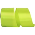 thumbnail image 1 of Reliant Ribbon 4700-547-40K 2.5 in. 50 Yards Single Face Satin Allure SFS Cooler Ribbon, New Chartreuse, 1 of 1