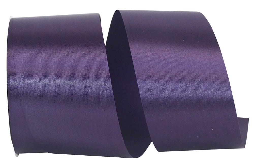Reliant Ribbon - 4700-910-40K, Single Face Satin Charm Sfs Ribbon, Plum ...