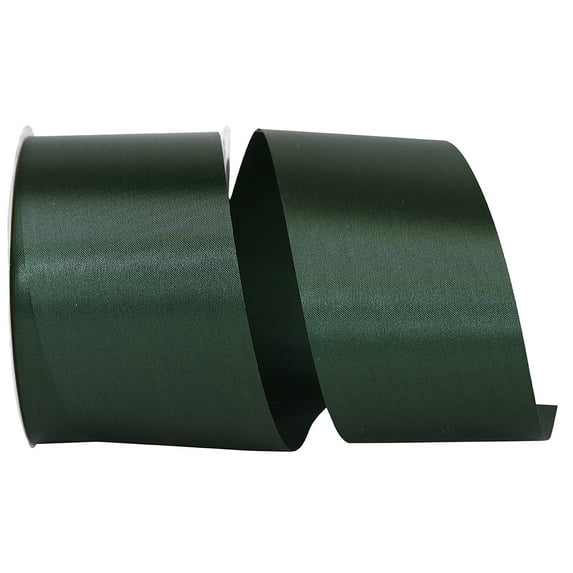 Reliant Ribbon - 4700-925-40K, Single Face Satin Charm Sfs Ribbon, Hunter, 2-1/2 Inch, 50 Yards