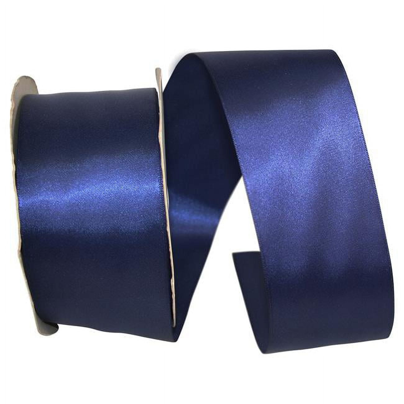 Reliant Ribbon - 4950-055-40K, Double Face Satin - Dfs Ribbon, Navy, 2 ...