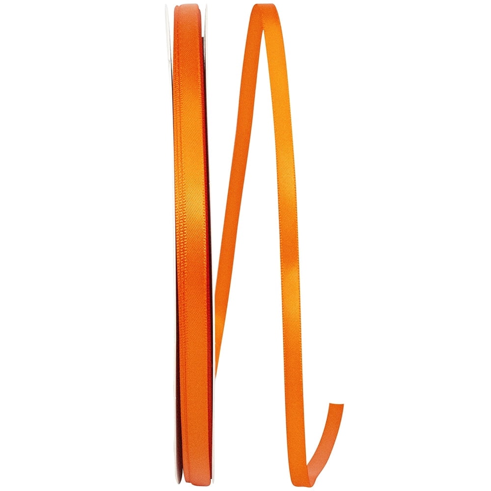 Reliant Ribbon - 4950-058-01C, Double Face Satin - Dfs Ribbon, Orange ...