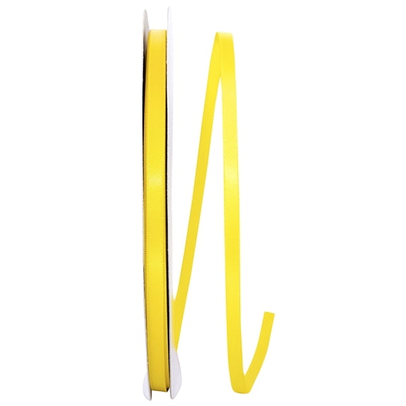 Reliant Ribbon - 4950-079-01C, Double Face Satin - Dfs Ribbon, Yellow ...