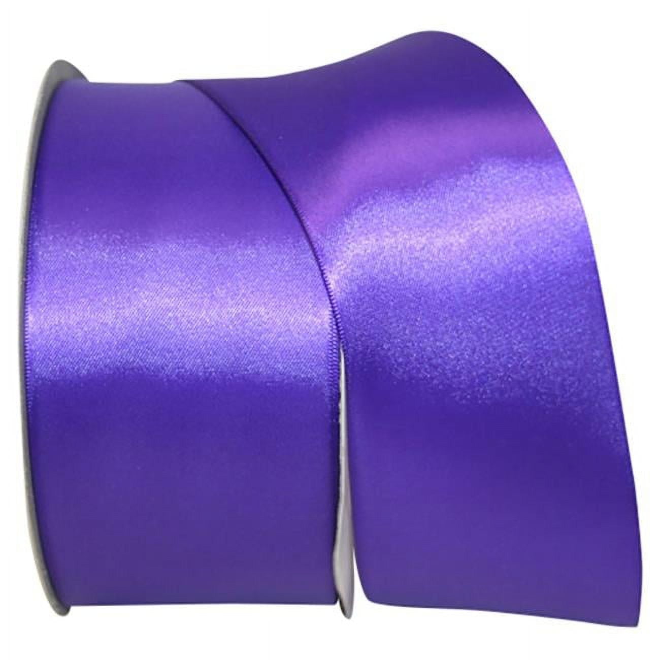 Reliant Ribbon - 4950-286-40K, Double Face Satin - Dfs Ribbon, Purple ...