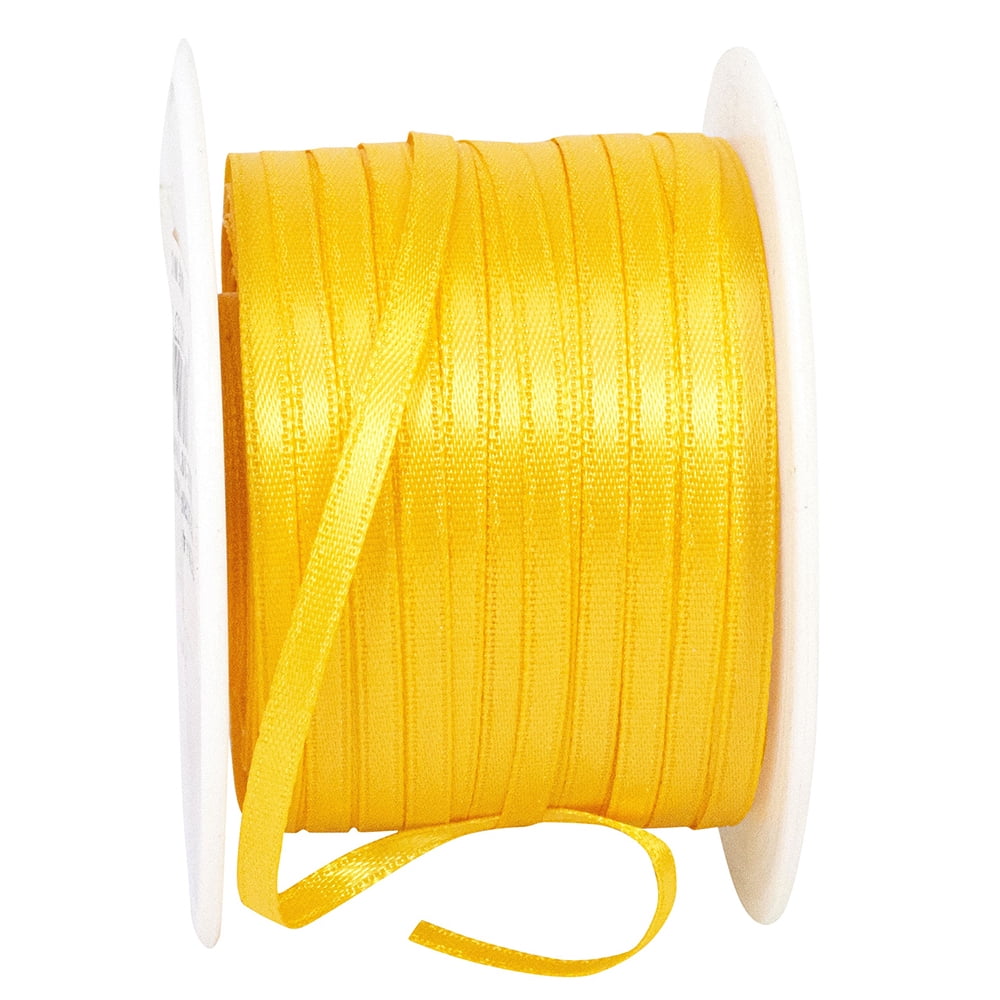 Reliant Gold Reliant Ribbon - 4950-662-18C, Double Face Satin - Dfs Ribbon, Yellow ...