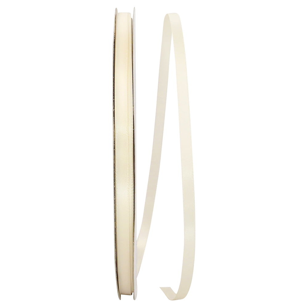 Dual Sense R1 R2 Ribbon Reliant Ribbon - 4950-725-01C, Double Face Satin - Dfs Ribbon, Cream, 1 ...