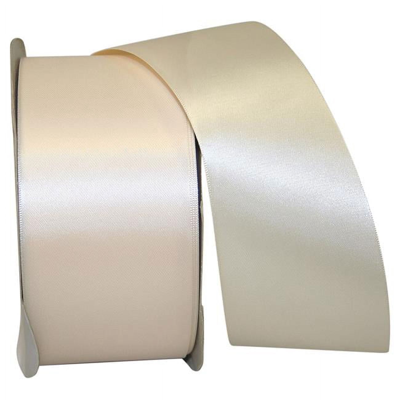 Reliant Ribbon - 4950-810-40K, Double Face Satin - Dfs Ribbon, Ivory, 2 ...