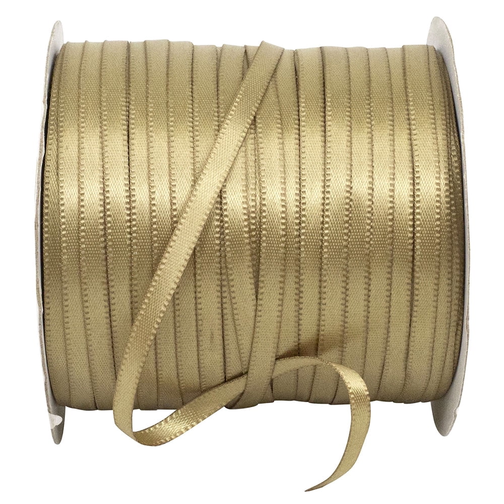 Reliant Gold Reliant Ribbon - 4950-974-18C, Double Face Satin - Dfs Ribbon, Antique ...