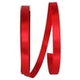 thumbnail image 1 of The Ribbon Roll - T5000-065-03C, Double Face Satin Charm Dfs Ribbon, Red, 5/8 Inch, 100 Yards, 1 of 1