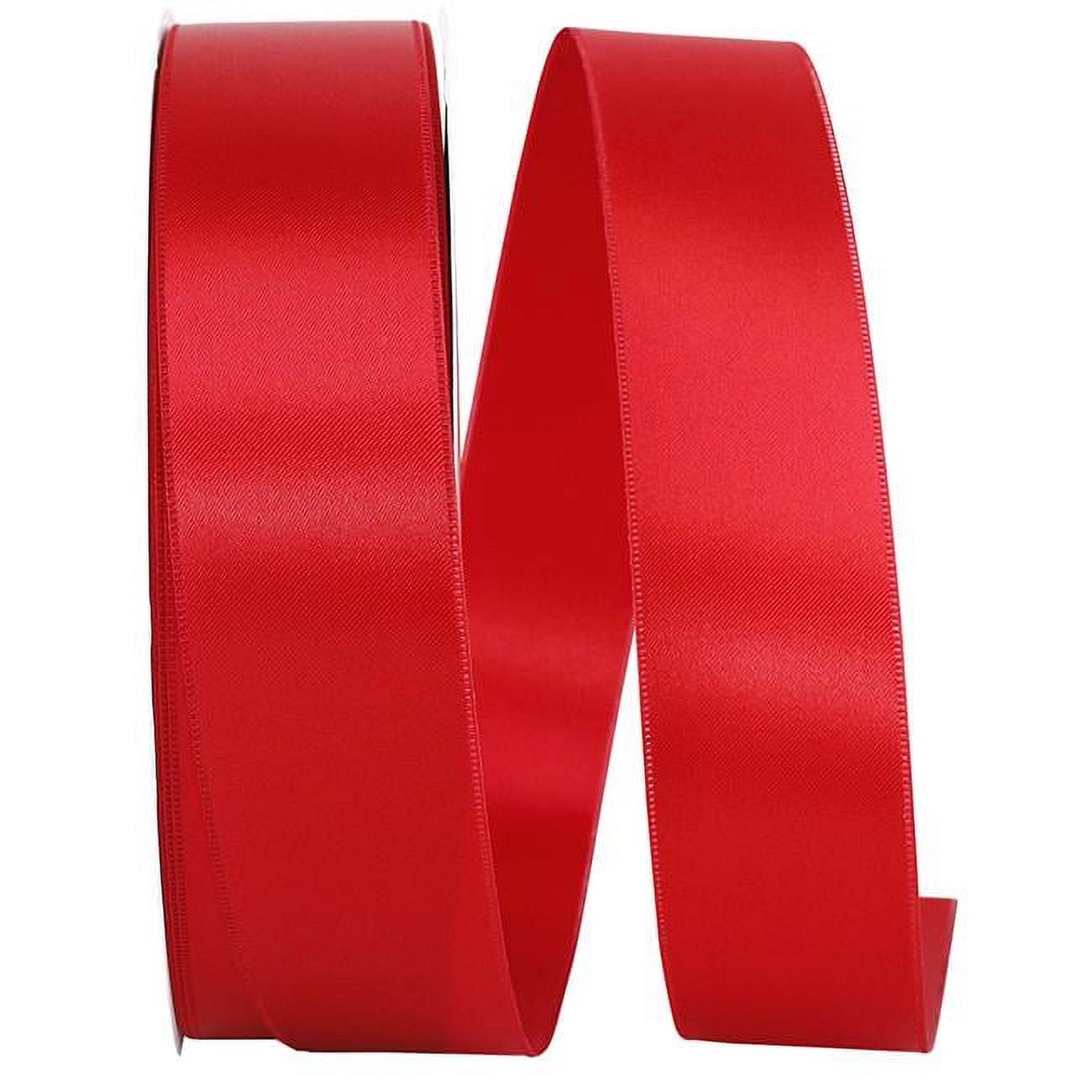 Reliance Ribbon Reliant Ribbon - 5000-065-09C, Double Face Satin Charm Dfs Ribbon, Red ...