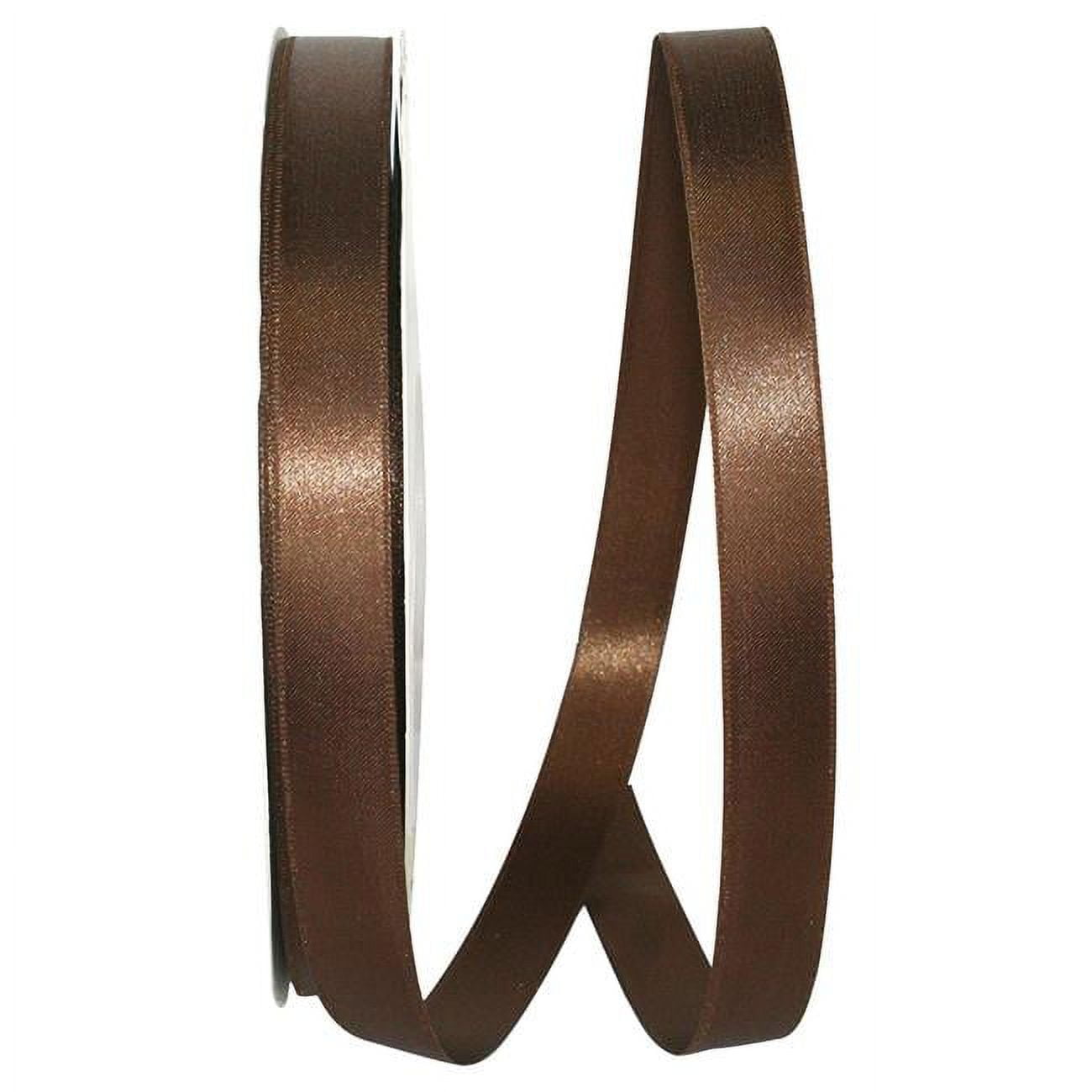 Brown Ribbon, Offray Dual Tone DF Satin Ribbon 7/8 inch wide x 10 yards,  1040