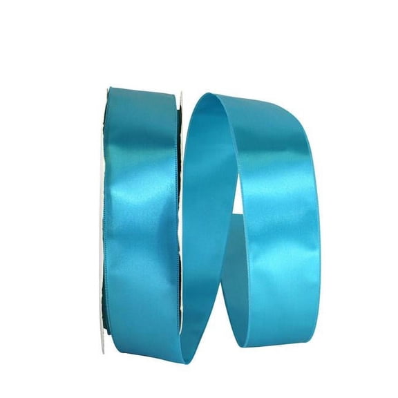Reliant Ribbon 5000-913-09C 1.5 in. 100 Yards Double Face Satin Allure Ribbon, Turquoise