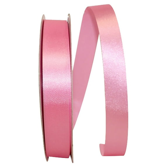 Reliant Ribbon - 5100-175-05C, Single Face Sf Satin With Soft Finish Ribbon, Shocking Pink, 7/8 Inch, 100 Yards