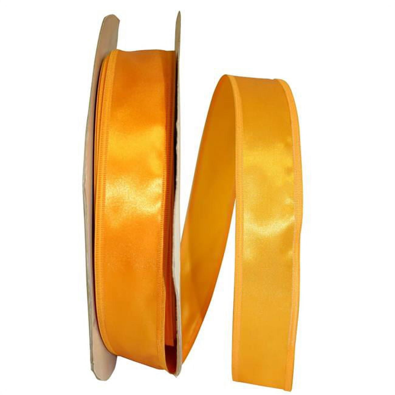 Reliant Gold Reliant Ribbon - 5102W-035-09C, Soft Satin Ez Wired Edge Ribbon, Gold ...