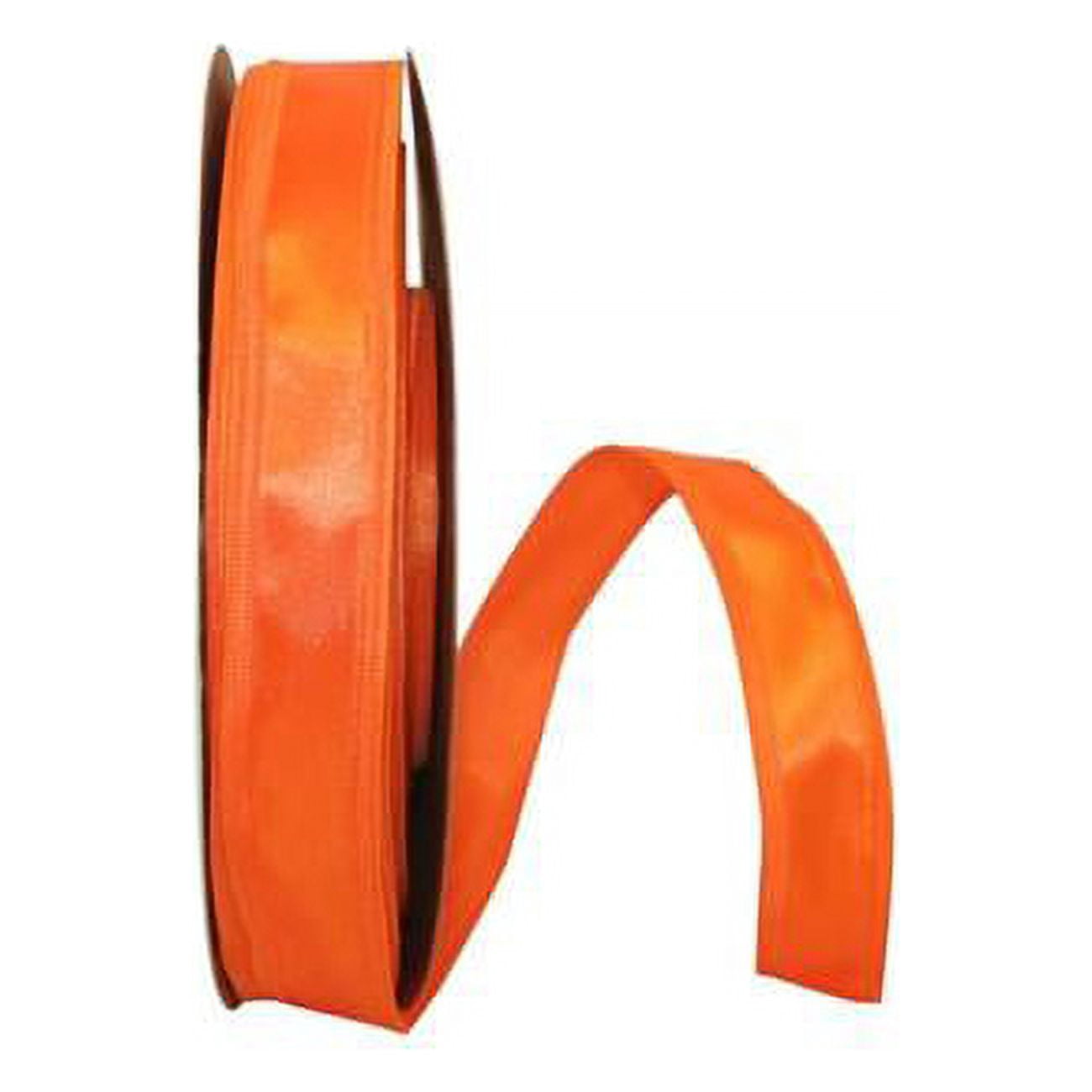 Reliant Ribbon - 5102W-058-05C, Soft Satin Ez Wired Edge Ribbon, Orange ...