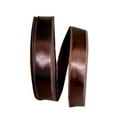 thumbnail image 1 of Reliant Ribbon - 5102W-705-09C, Soft Satin Ez Wired Edge Ribbon, Chocolate Brown, 1-1/2 Inch, 100 Yards, 1 of 1
